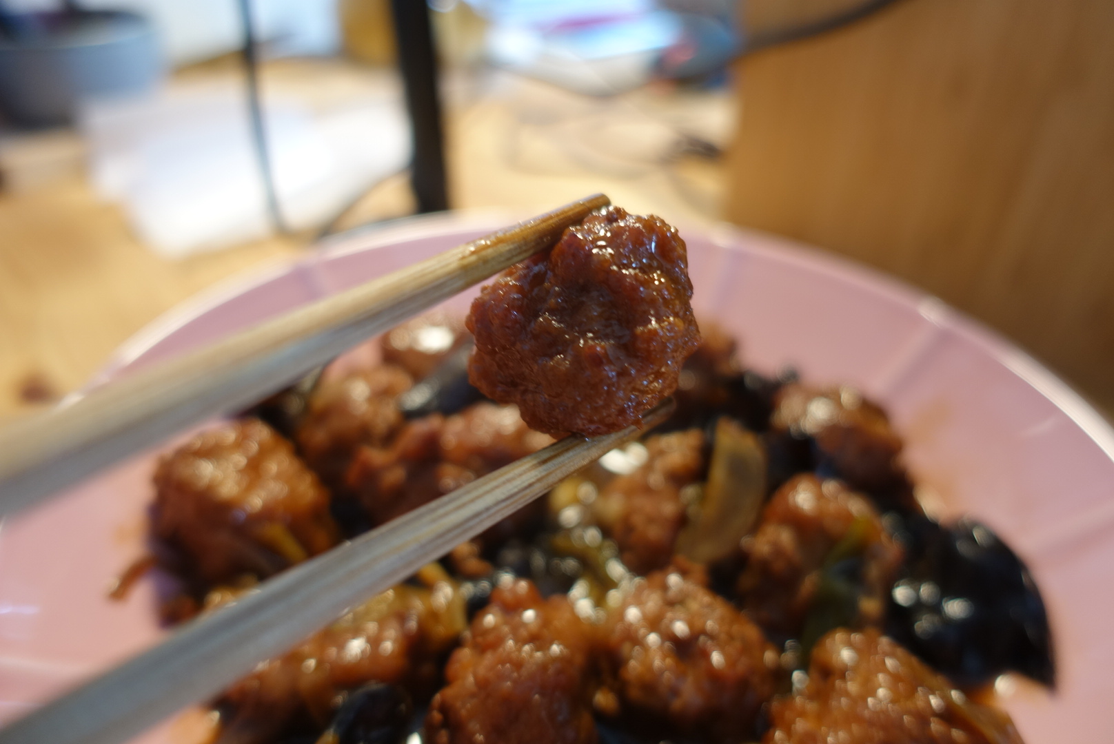 Fried Pork Balls with Sweet and Sour Sauce (焦溜丸子)