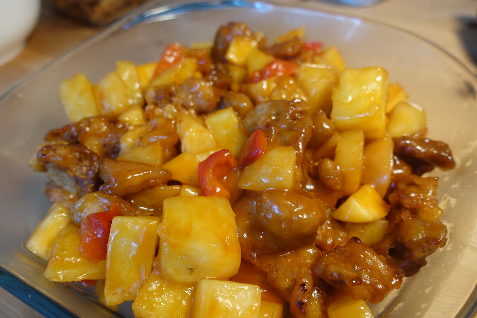 Pineapple Flavored Sweet and Sour Pork (菠萝咕咾肉)